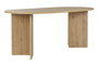 Hannah Home Mesa de comedor extensible de roble Cádiz, tablero de partículas con melamina, 180x75x90 cm, capacidad de carga 70 kg